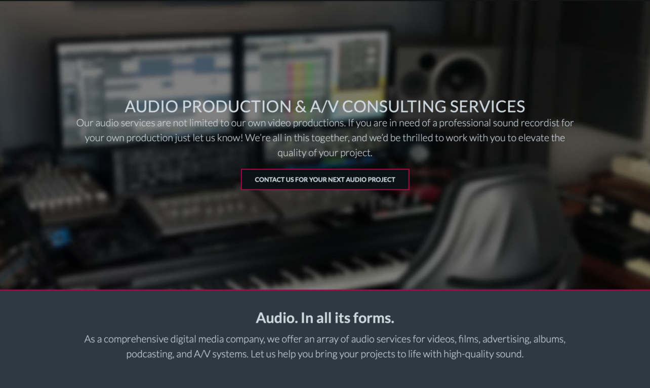 Audio Production & A/V Consulting Services